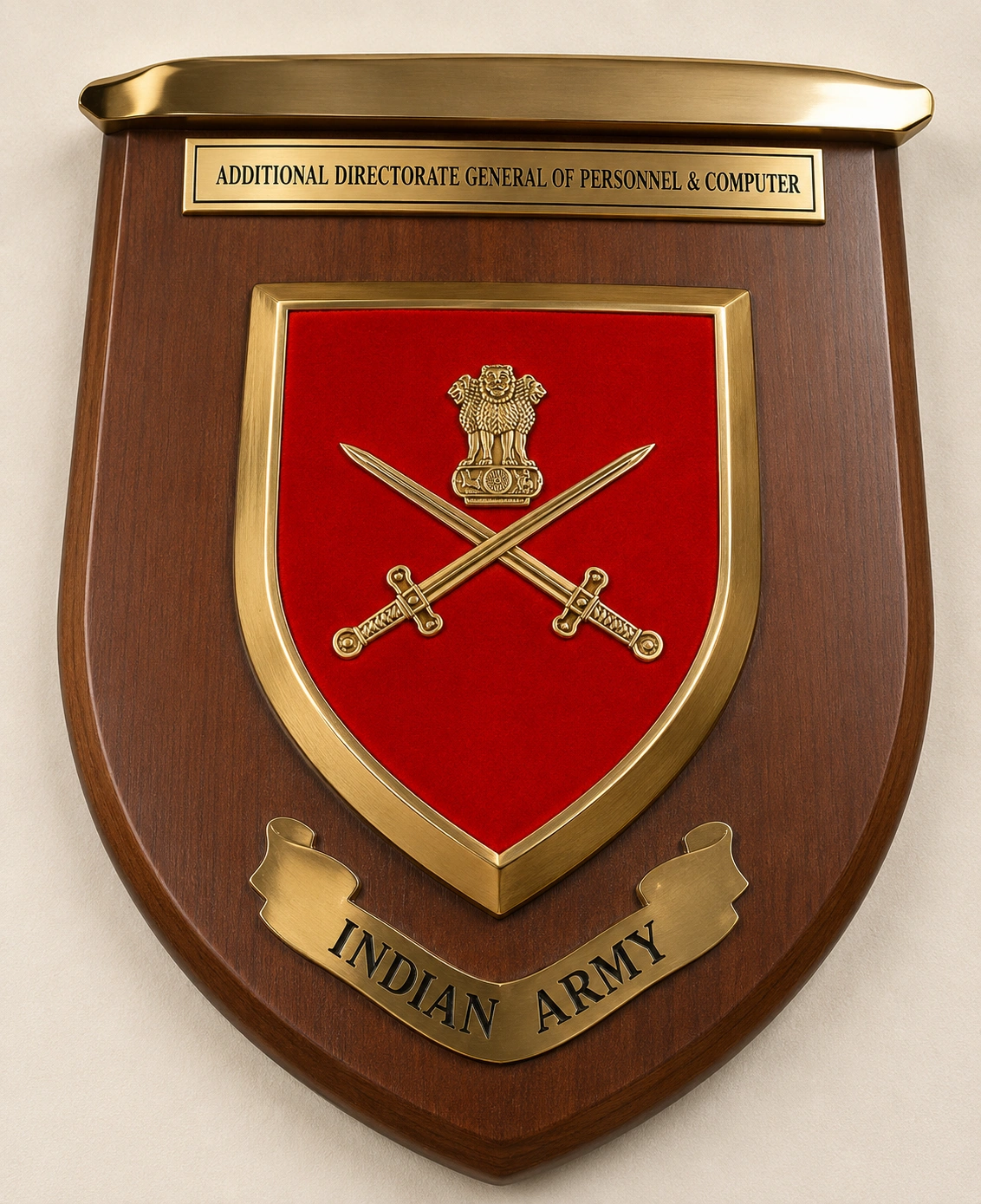 Regimental Crest Shield Memento